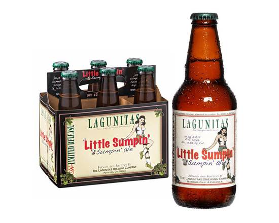 Order Lagunitas Little Sumpin 6 Pack Bottles food online from Extra Mile 2051 store, Oceanside on bringmethat.com