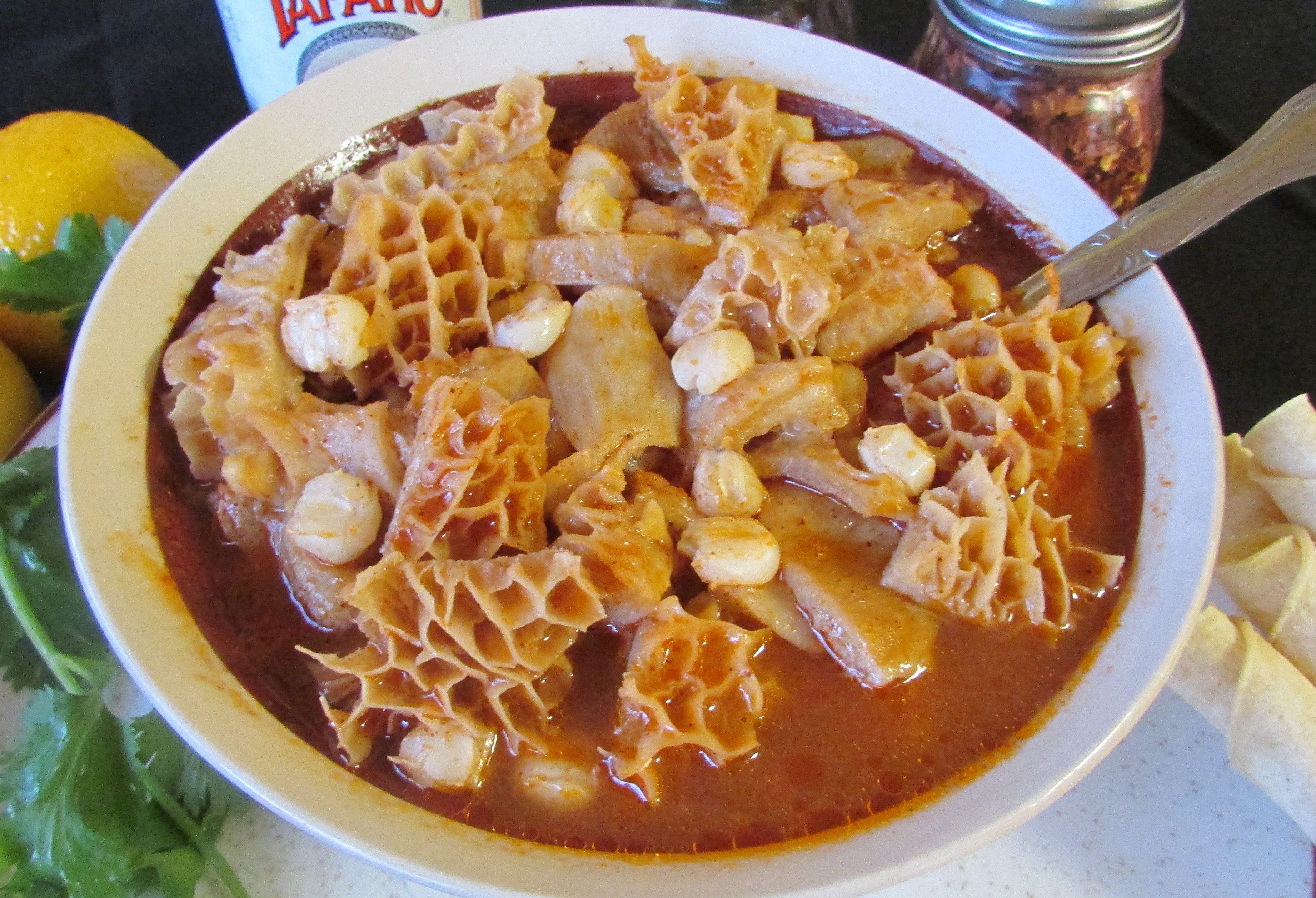Order Menudo food online from Tortillas Restaurant store, Cathedral City on bringmethat.com
