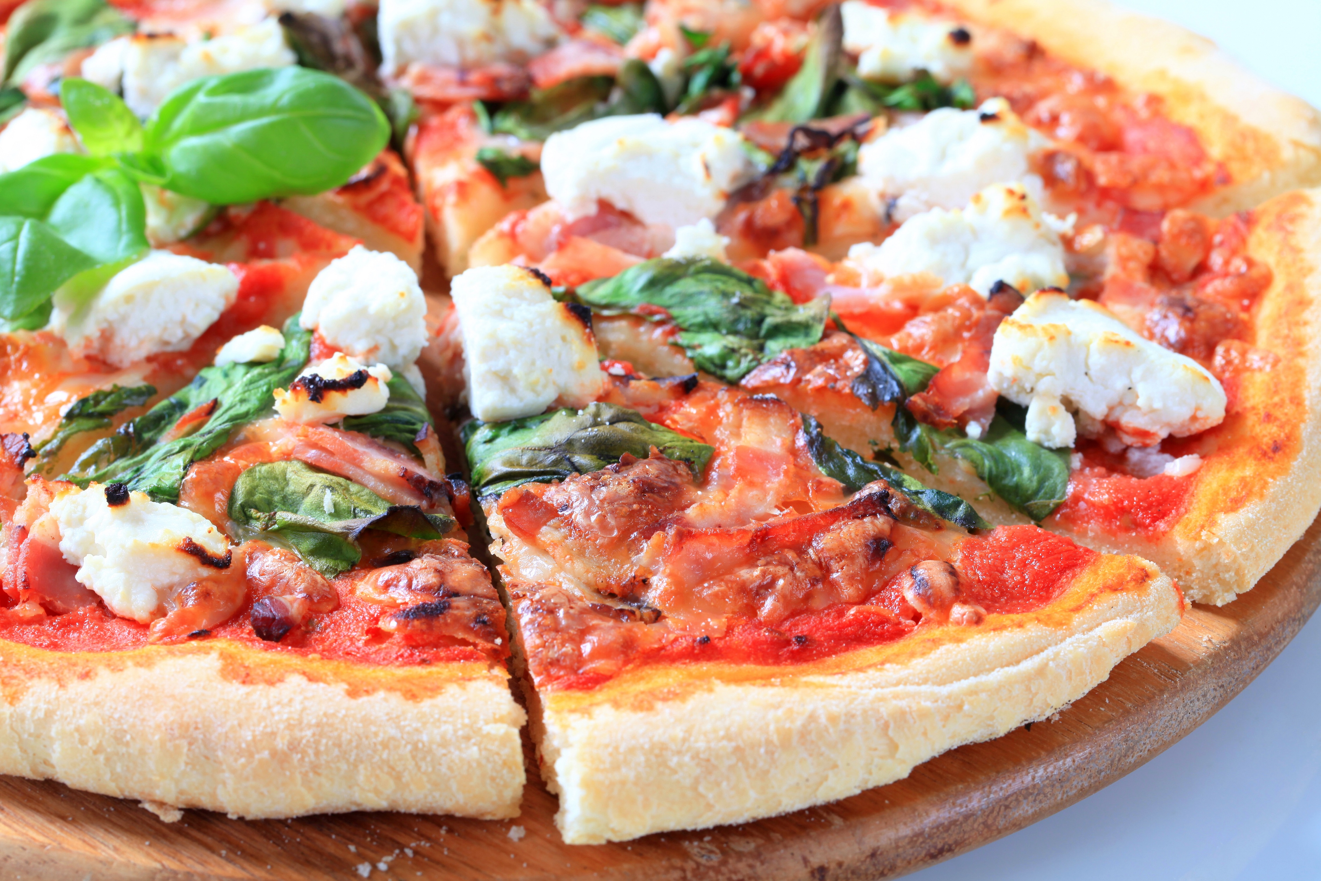 Order Spinach&Feta Pizza food online from Pizza Station store, Bellevue on bringmethat.com