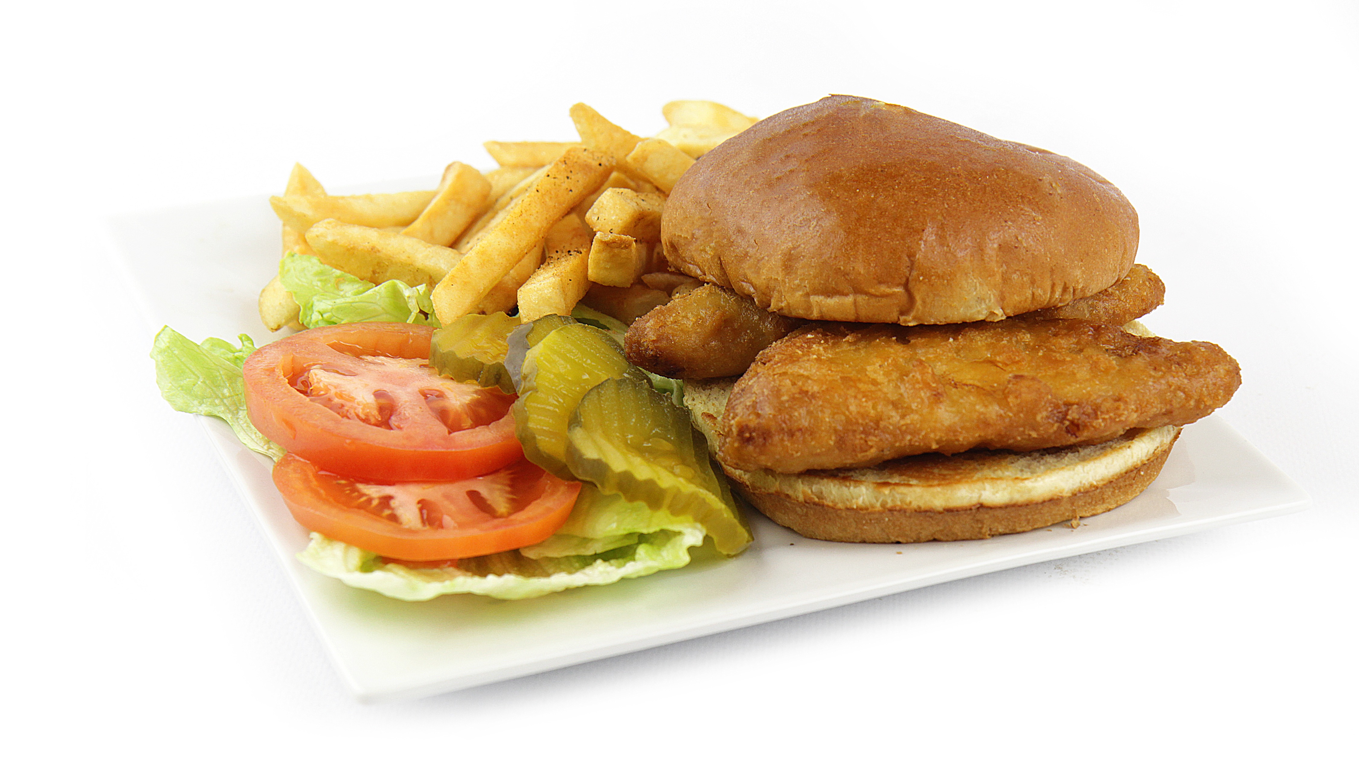 Order Fish Sandwich Deluxe food online from Matty's Grill & Pancake House store, Shorewood on bringmethat.com