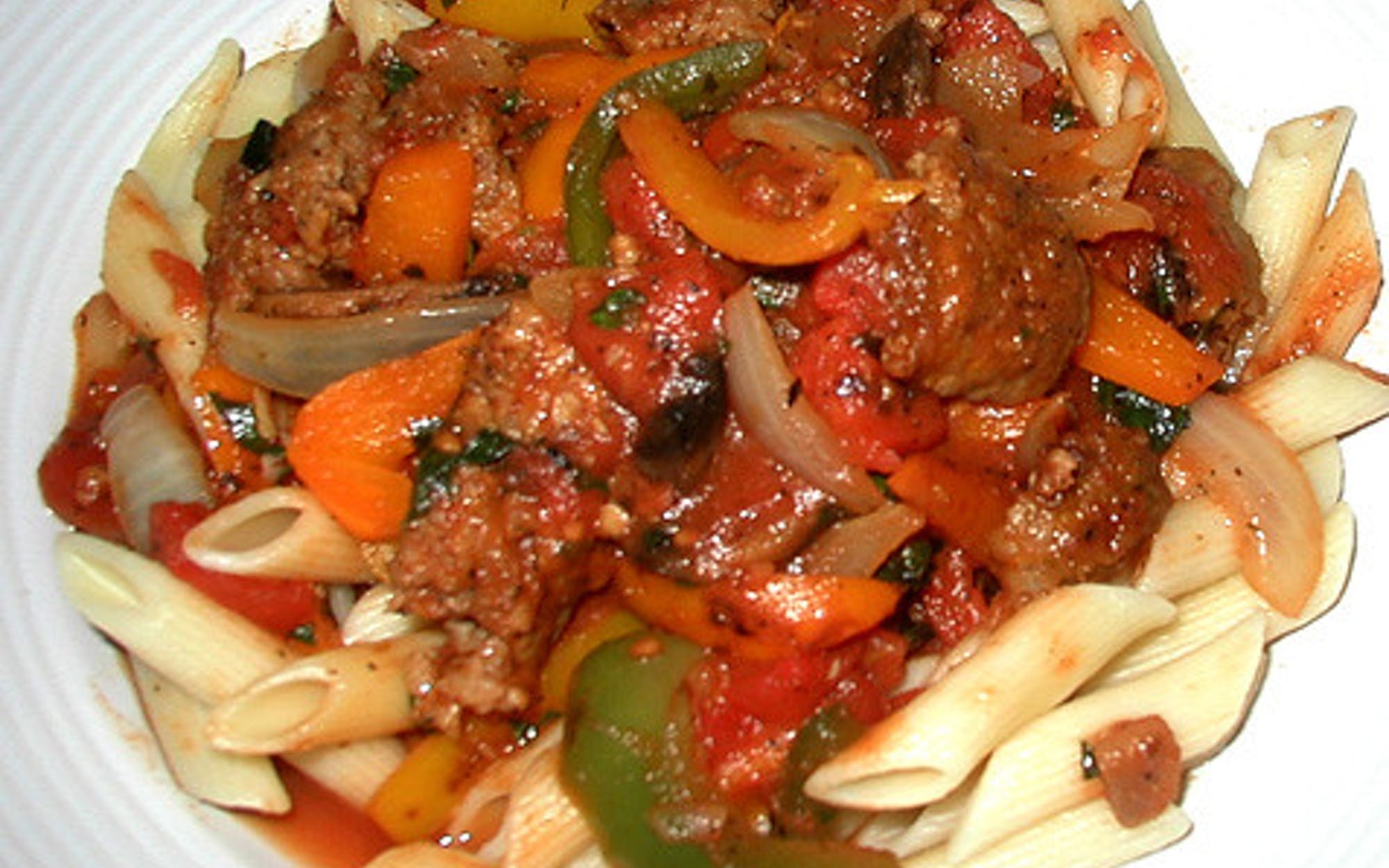 Order Sausage, Peppers & Onions - Entree food online from Pino's Pizzeria store, Easton on bringmethat.com