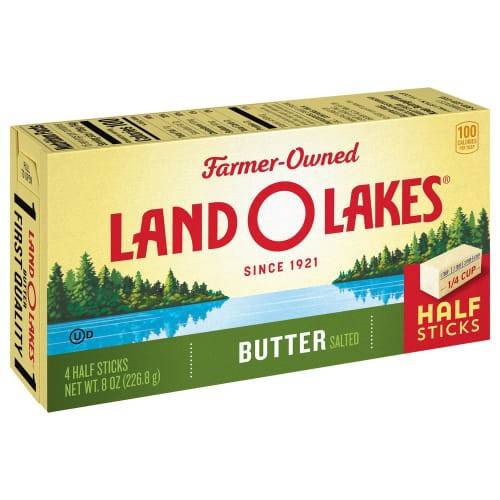 Order Land O'Lakes · Salted Butter (4 sticks) food online from Jewel-Osco store, Plainfield on bringmethat.com