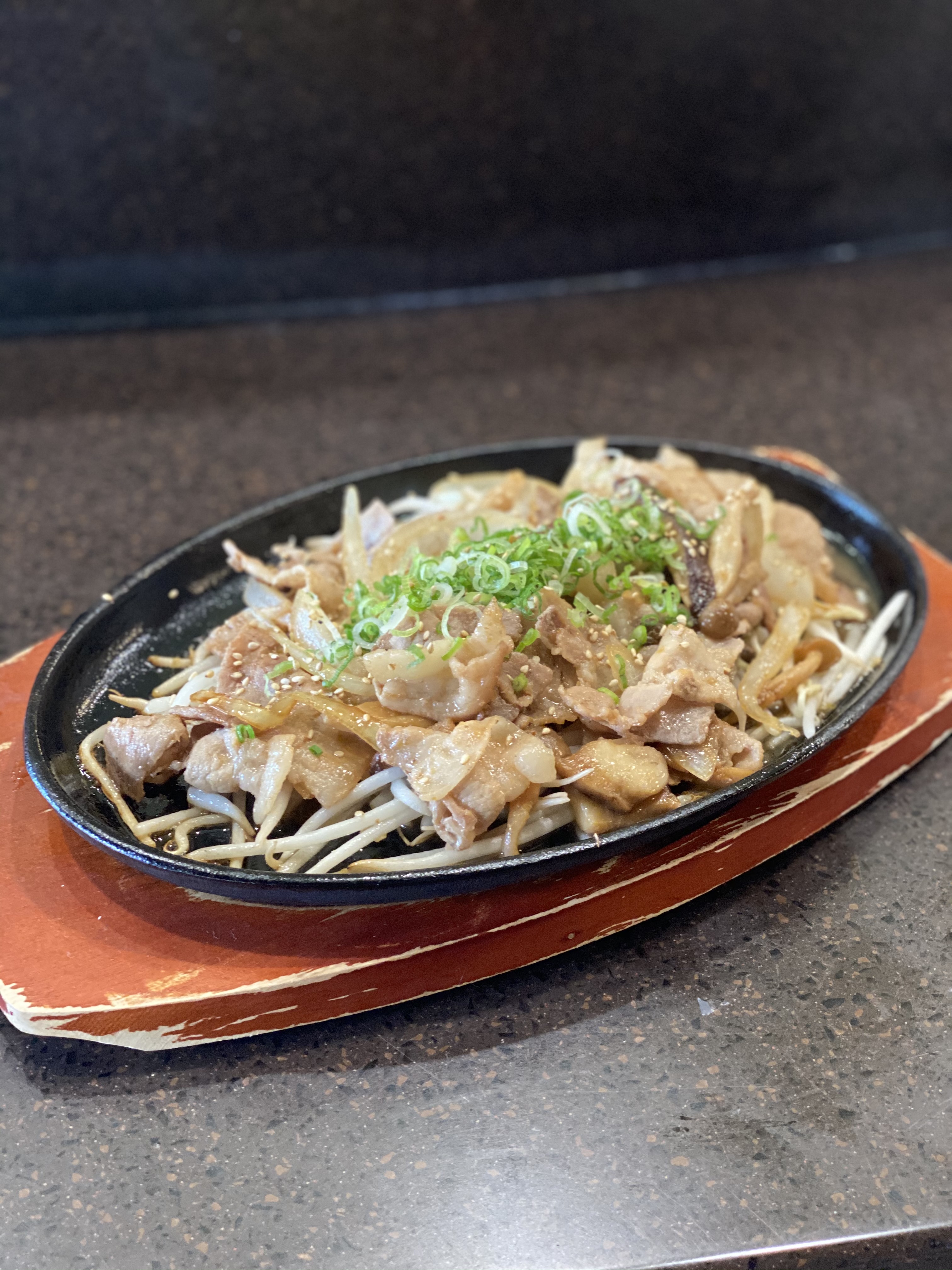Order Pork Teppan Yaki food online from Kanpai Japanese Sushi Bar and Grill store, Los Angeles on bringmethat.com