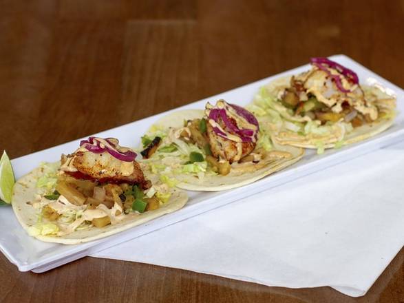 Order Blackened Mahi Tacos food online from The Goat store, New Albany on bringmethat.com