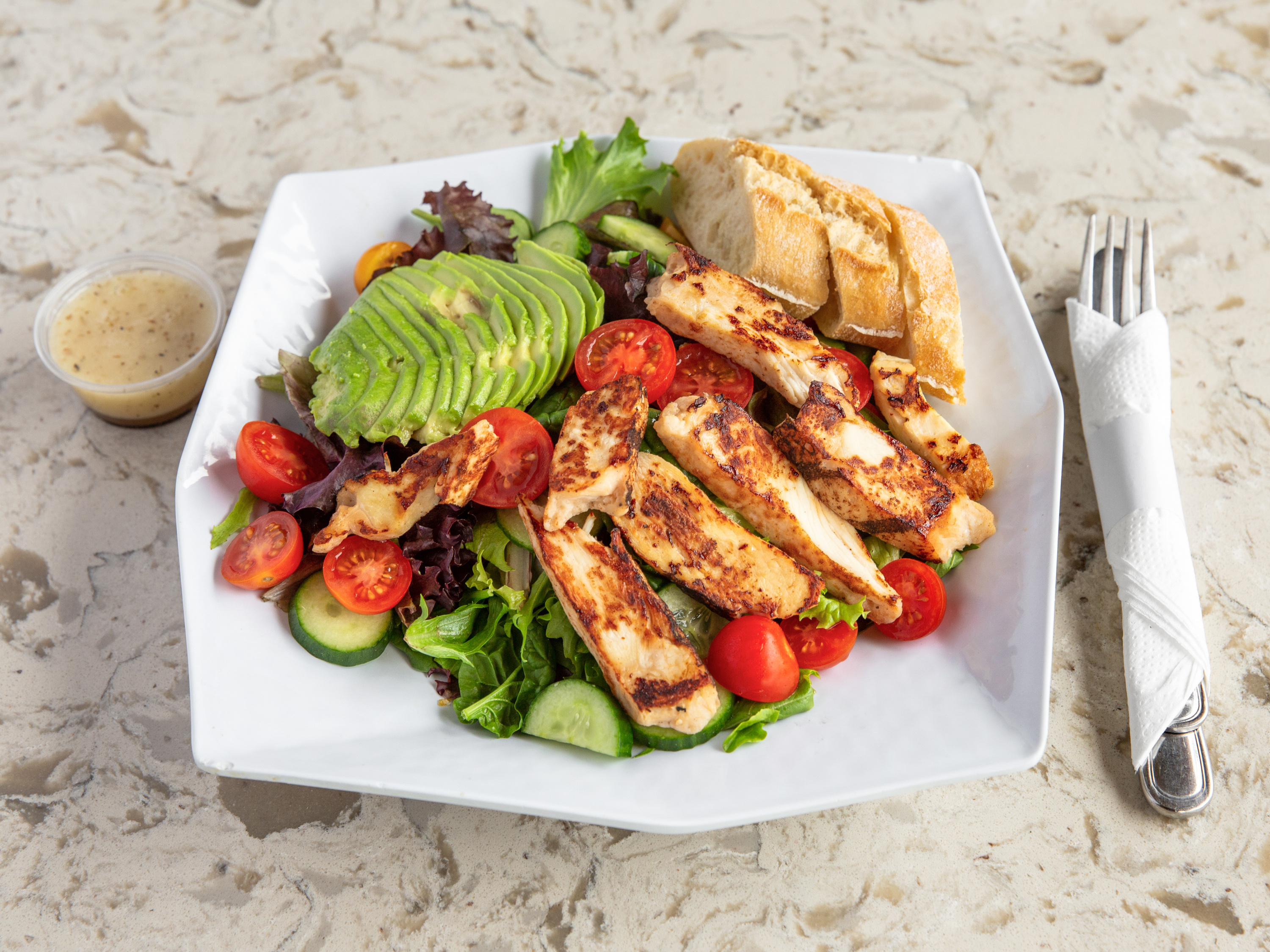 Order Grilled Chicken Breast Salad food online from Gio Bakery store, Glendale on bringmethat.com