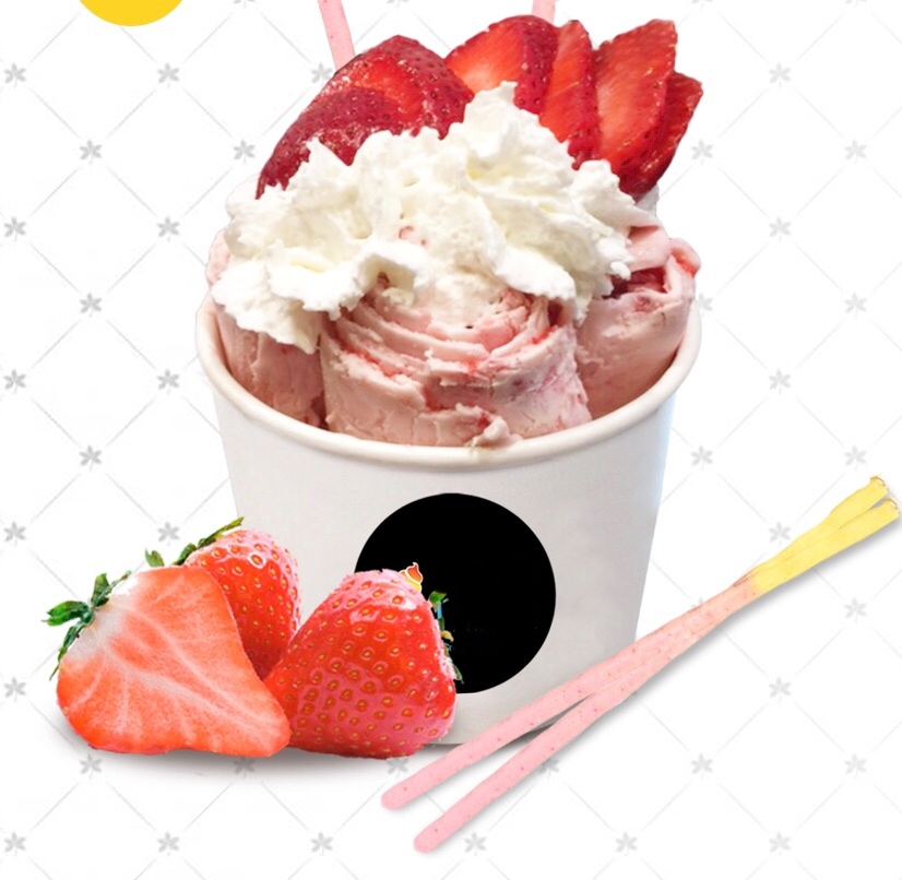 Order R2. Strawberry Nana Ice Cream food online from Ice And Fire Ice Cream store, Milford on bringmethat.com