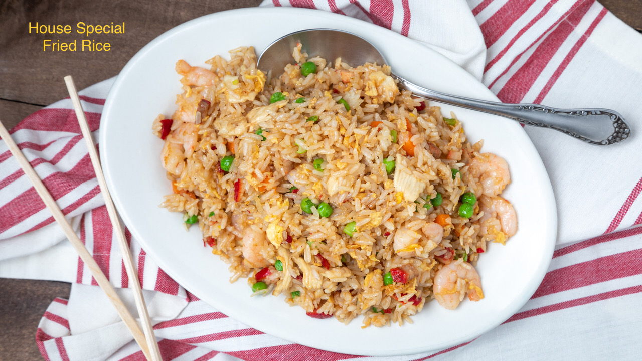 Order House Special Fried Rice food online from Golden Wok store, Renton on bringmethat.com
