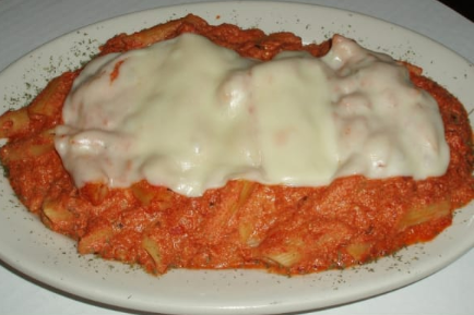Order Baked Mostaccioli food online from Francesco Bros Pizzeria store, Bensenville on bringmethat.com