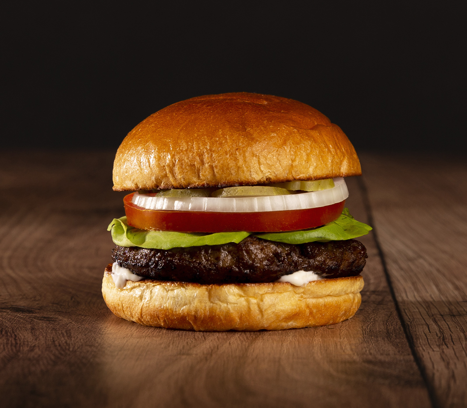 Order The Burger food online from Ranch Burger Co. store, Long Beach on bringmethat.com