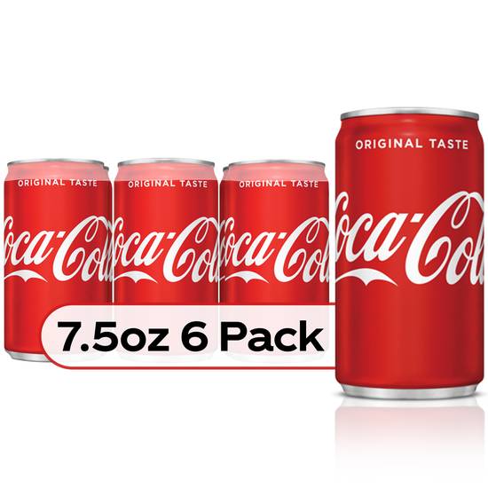 Order COKE 7.5Z 6PK CAN food online from Rite Aid store, PITTSBURGH on bringmethat.com