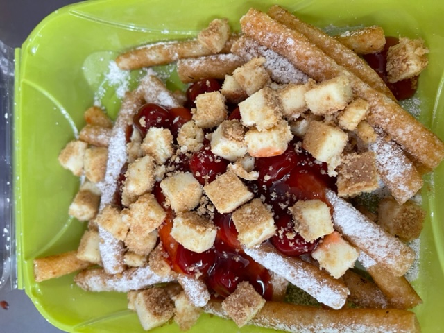 Order Loaded Funnel Cake Fries food online from Libby Lou Fun Factory store, Columbus on bringmethat.com