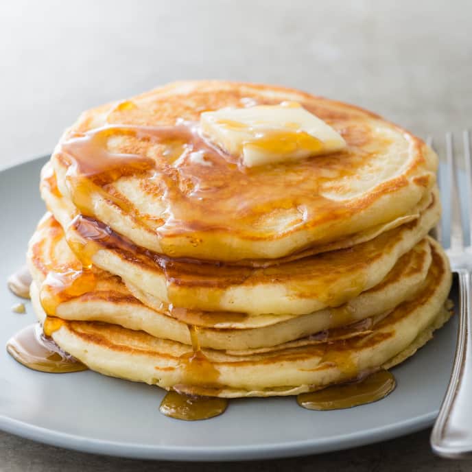 Order Buttermilk Pancakes food online from The Bagel Place store, East Meadow on bringmethat.com