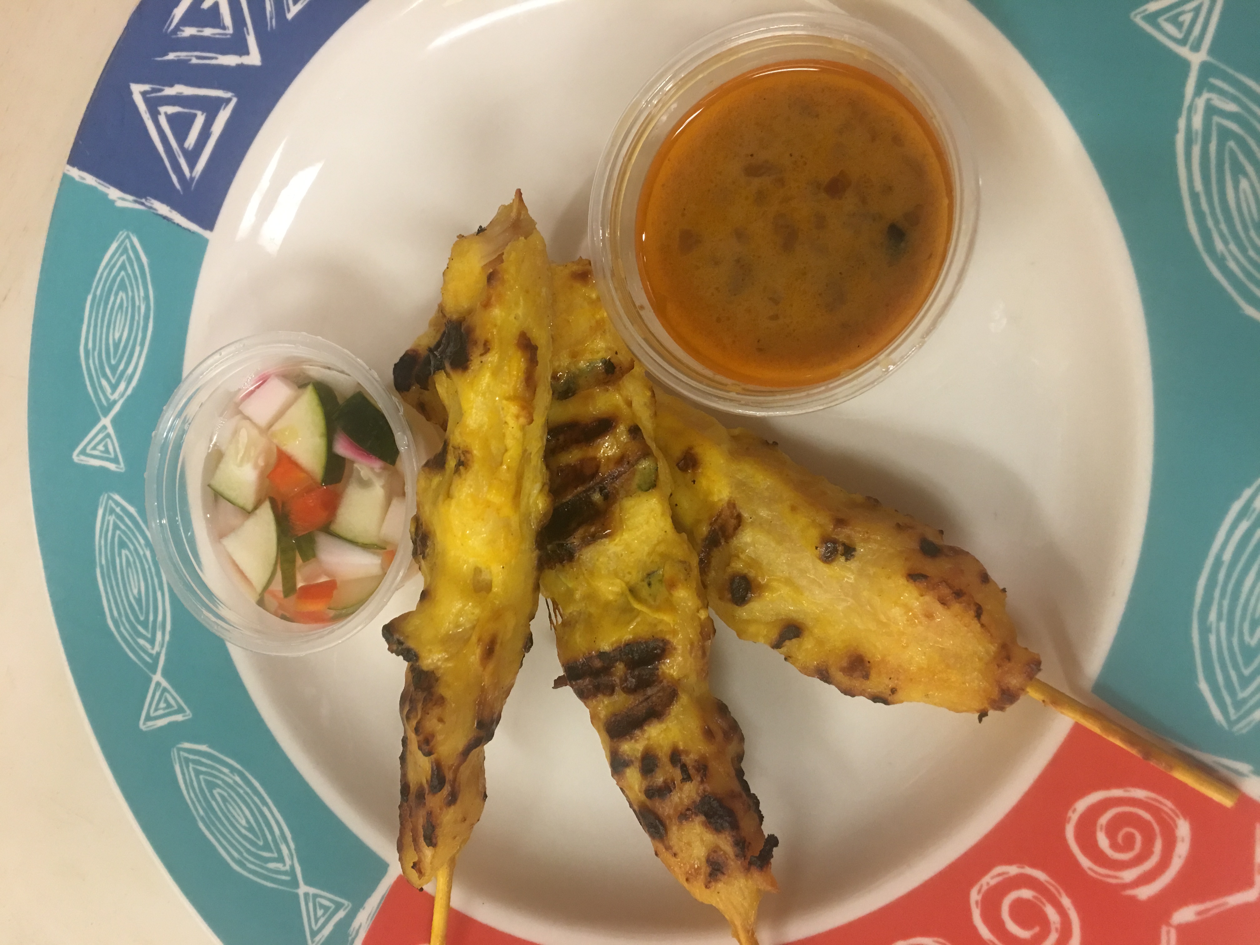 Order A3. Satay Plate food online from Lil' Bowl store, Manassas on bringmethat.com