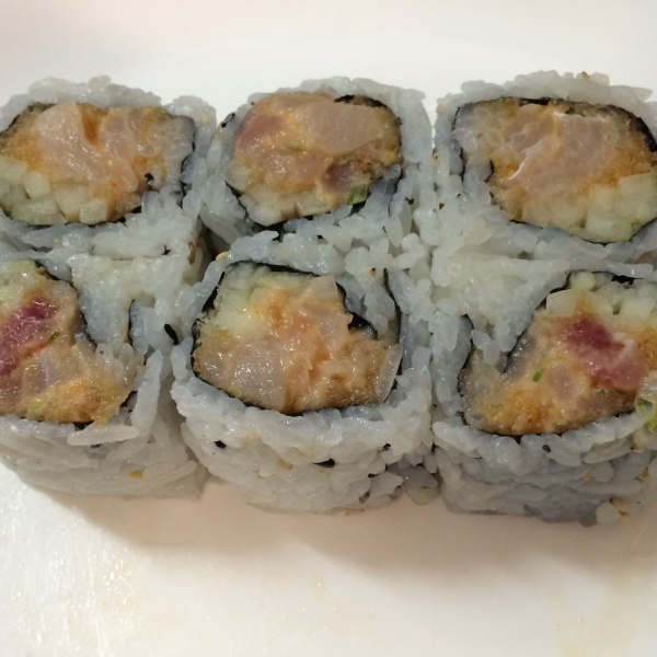 Order Spicy Hamachi Maki   food online from Irashai Sushi and Teriyaki store, Boston on bringmethat.com