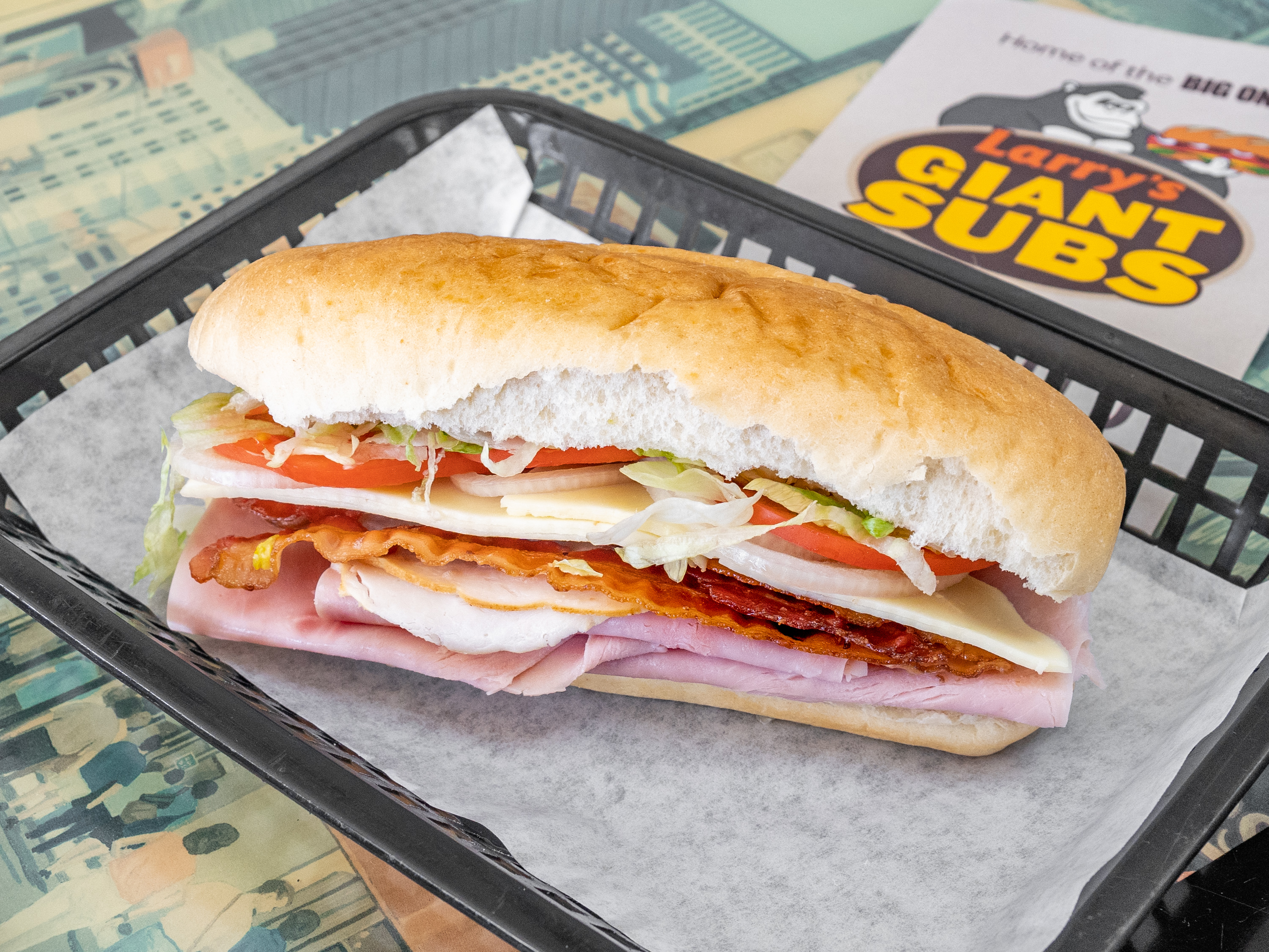 Order Kong's Club Cold Sub food online from Larry's Giant Subs on Abercorn St. store, Savannah on bringmethat.com