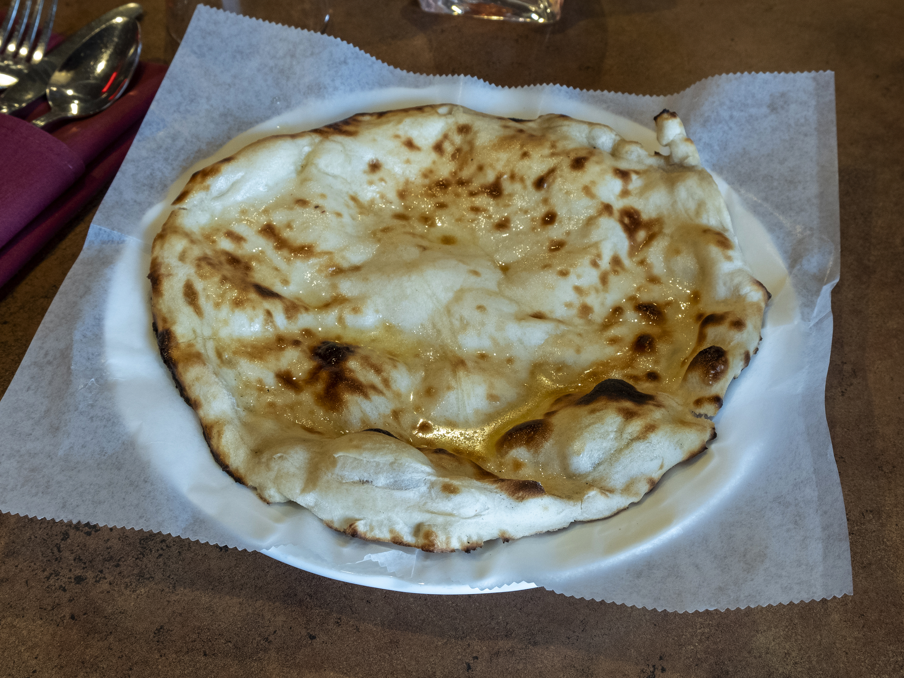 Order Plain Naan food online from Crown Of India Restaurant store, Plainsboro on bringmethat.com