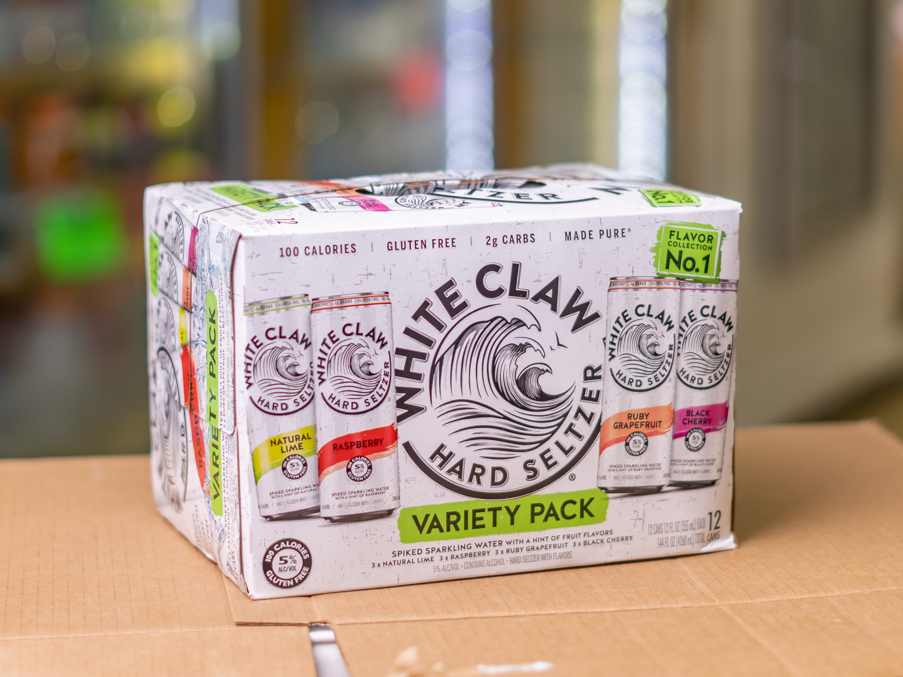 Order White Claw 12 Packs Black Cherry  food online from Quick Stop Liquor store, Chula Vista on bringmethat.com