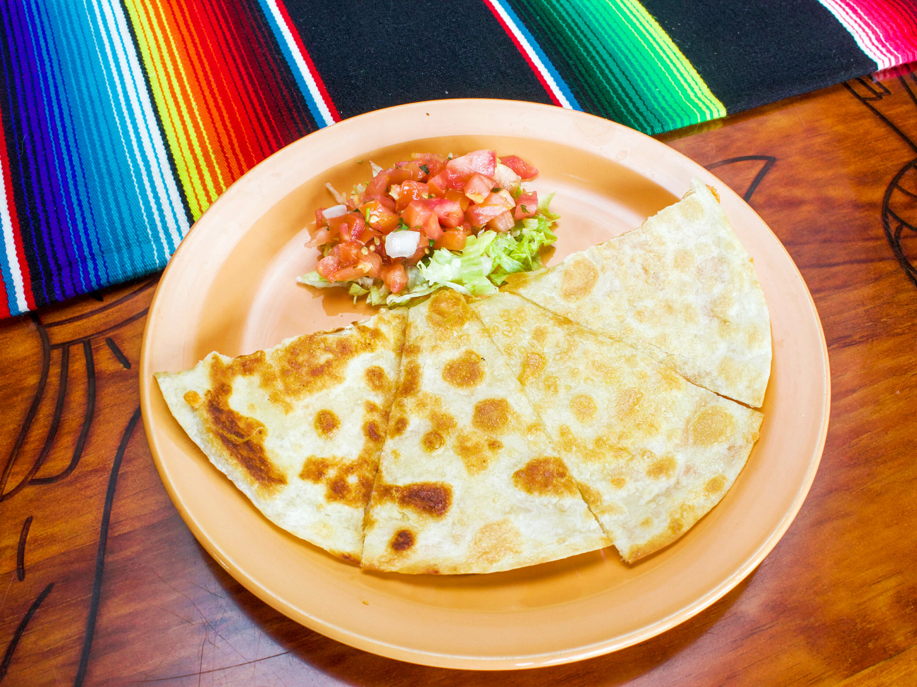 Order Quesadilla food online from La Fuente Mexican Restauant store, Brentwood on bringmethat.com
