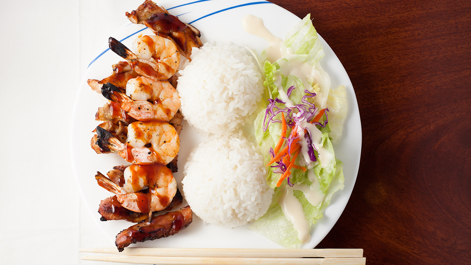 Order Chicken & Shrimp (4pcs) food online from Ichi Teriyaki 25 store, Tigard on bringmethat.com