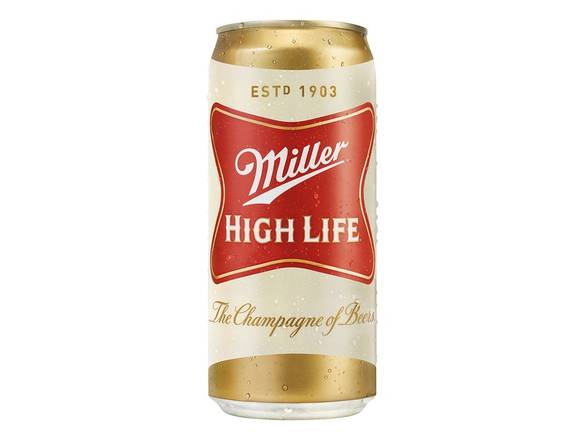Order Miller High Life American Lager Beer - 32oz Can food online from American Spirits Beverage Co store, Dallas on bringmethat.com