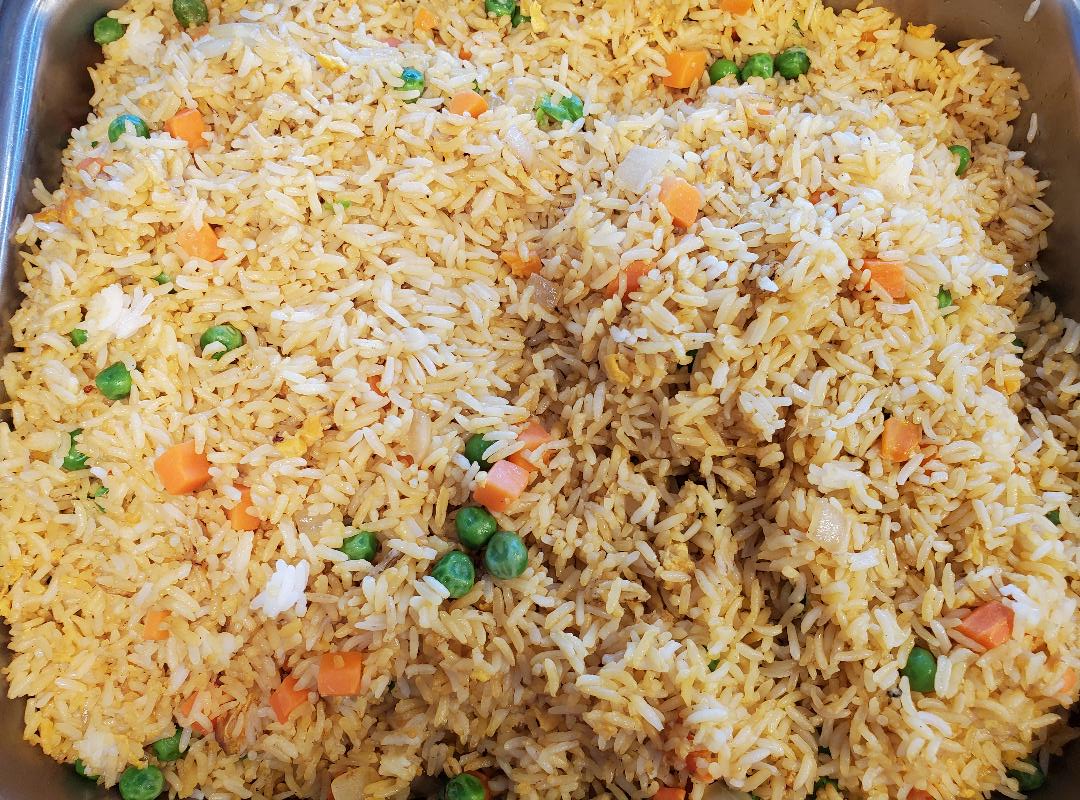 Order  Fried Rice Party Tray (medium tray 10 to 15 people) food online from Chinatown Express store, Los Angeles on bringmethat.com