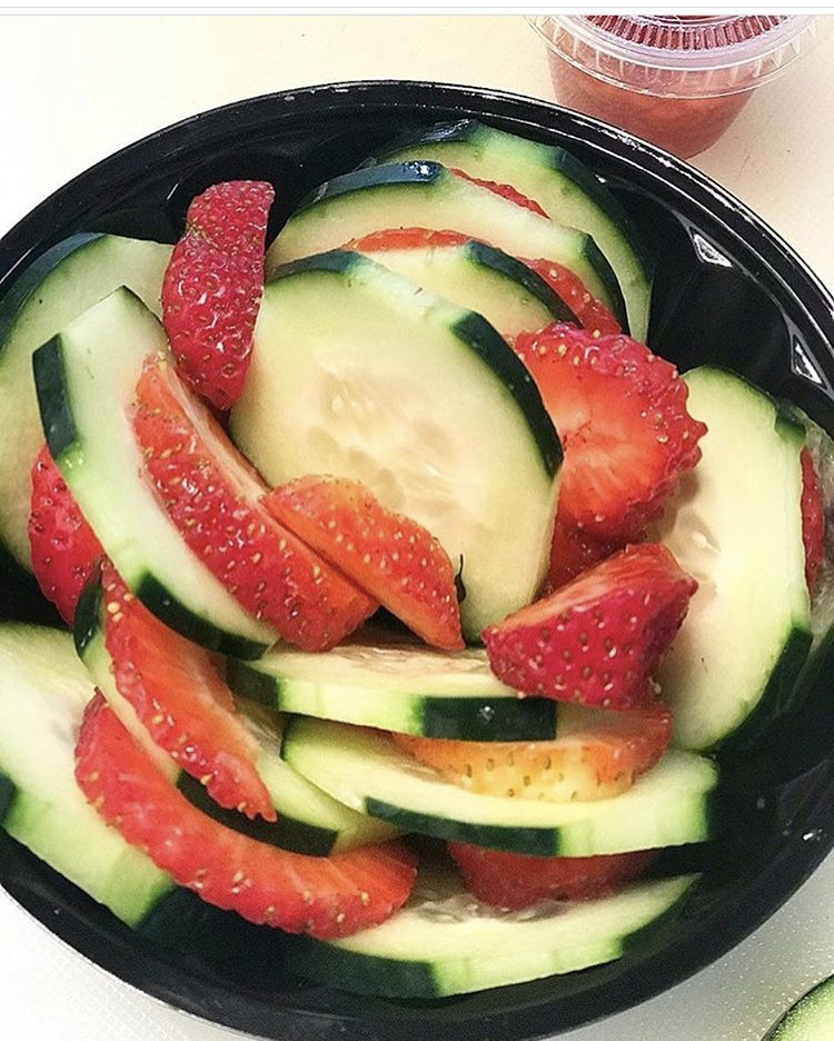 Order Cucumber and Strawberry Salad food online from Jutox store, Atlanta on bringmethat.com
