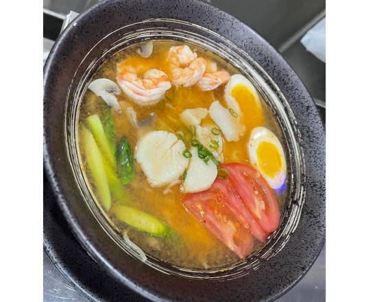 Order Spicy Seafood Ramen food online from Fuji Sushi store, Canton on bringmethat.com