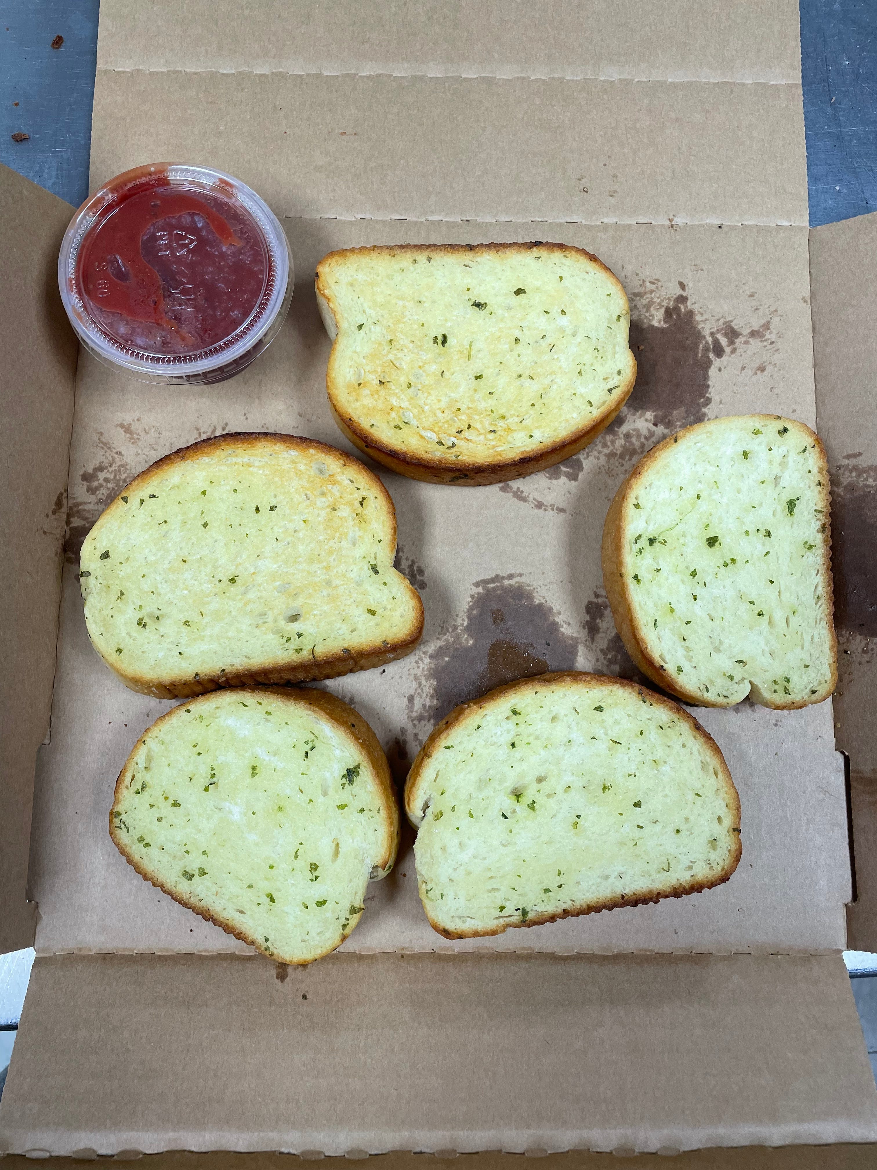 Order Garlic Texas Toast - 5 Pieces food online from Pizza Man store, Ellsworth on bringmethat.com