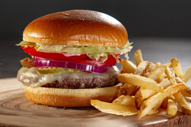 Order The 'O' Brady Burger food online from Beef 'O' Brady's store, Floyds Knobs on bringmethat.com