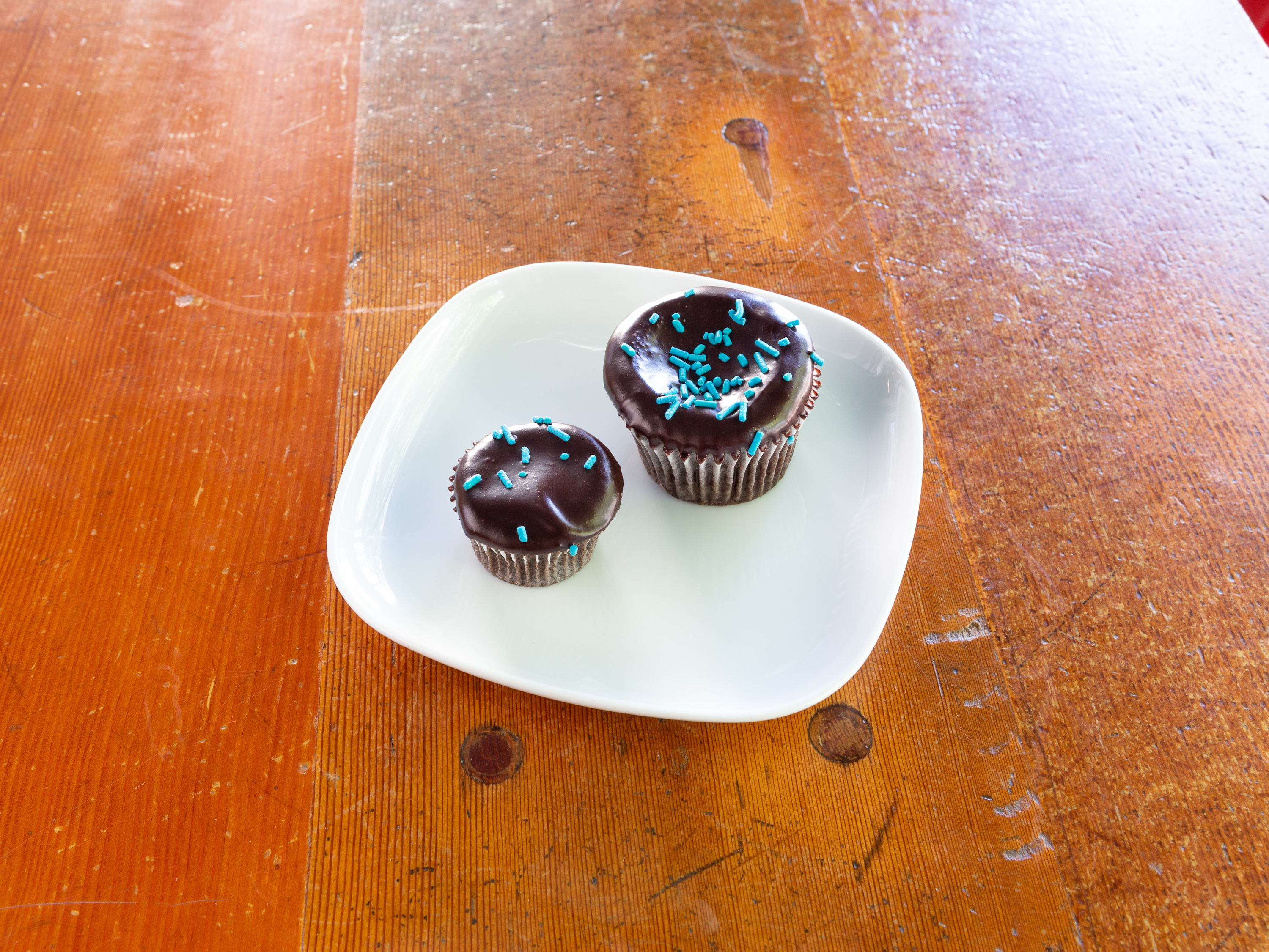 Order Chocolate with Hot Fudge Cupcake food online from Saint Cupcake store, Portland on bringmethat.com