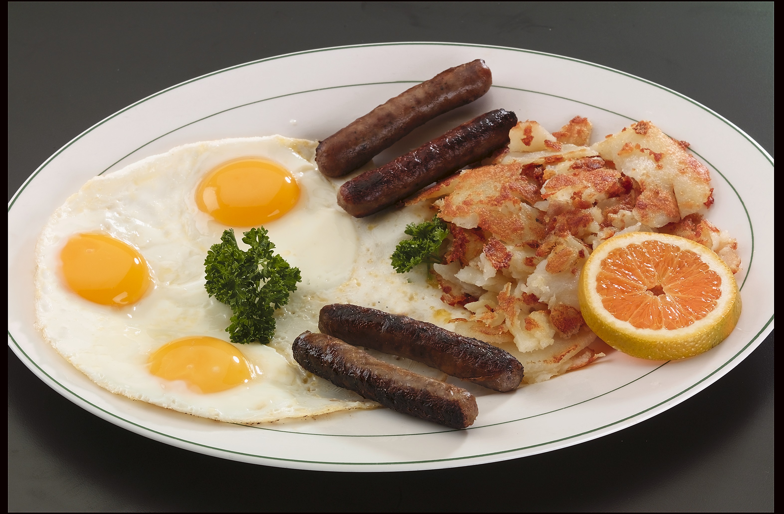 Order Sausage and 3 Eggs Breakfast food online from Astro Diner store, Los Angeles on bringmethat.com
