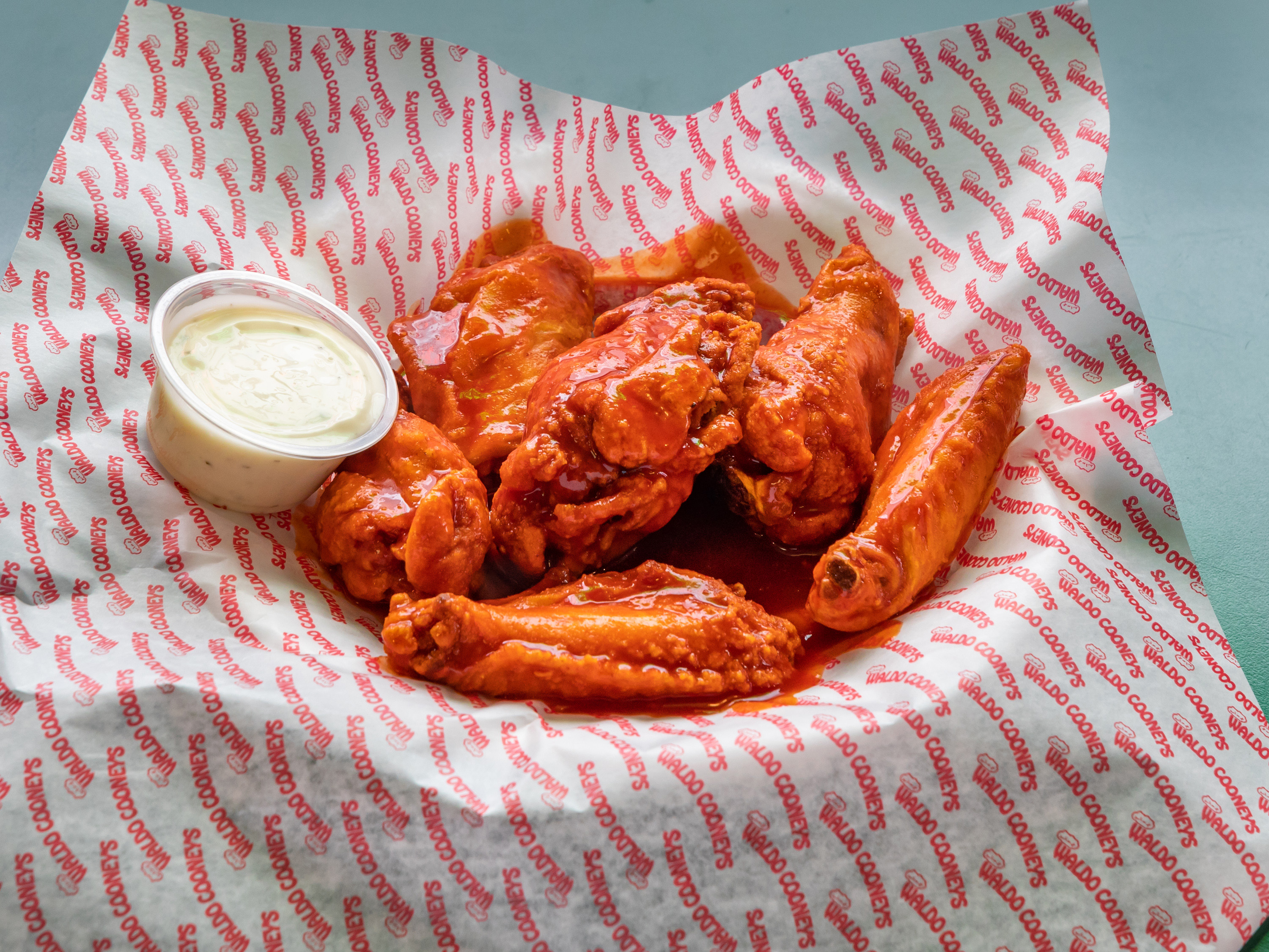 Order 6 Pieces Wings food online from Waldo Cooney's Pizza store, Worth on bringmethat.com