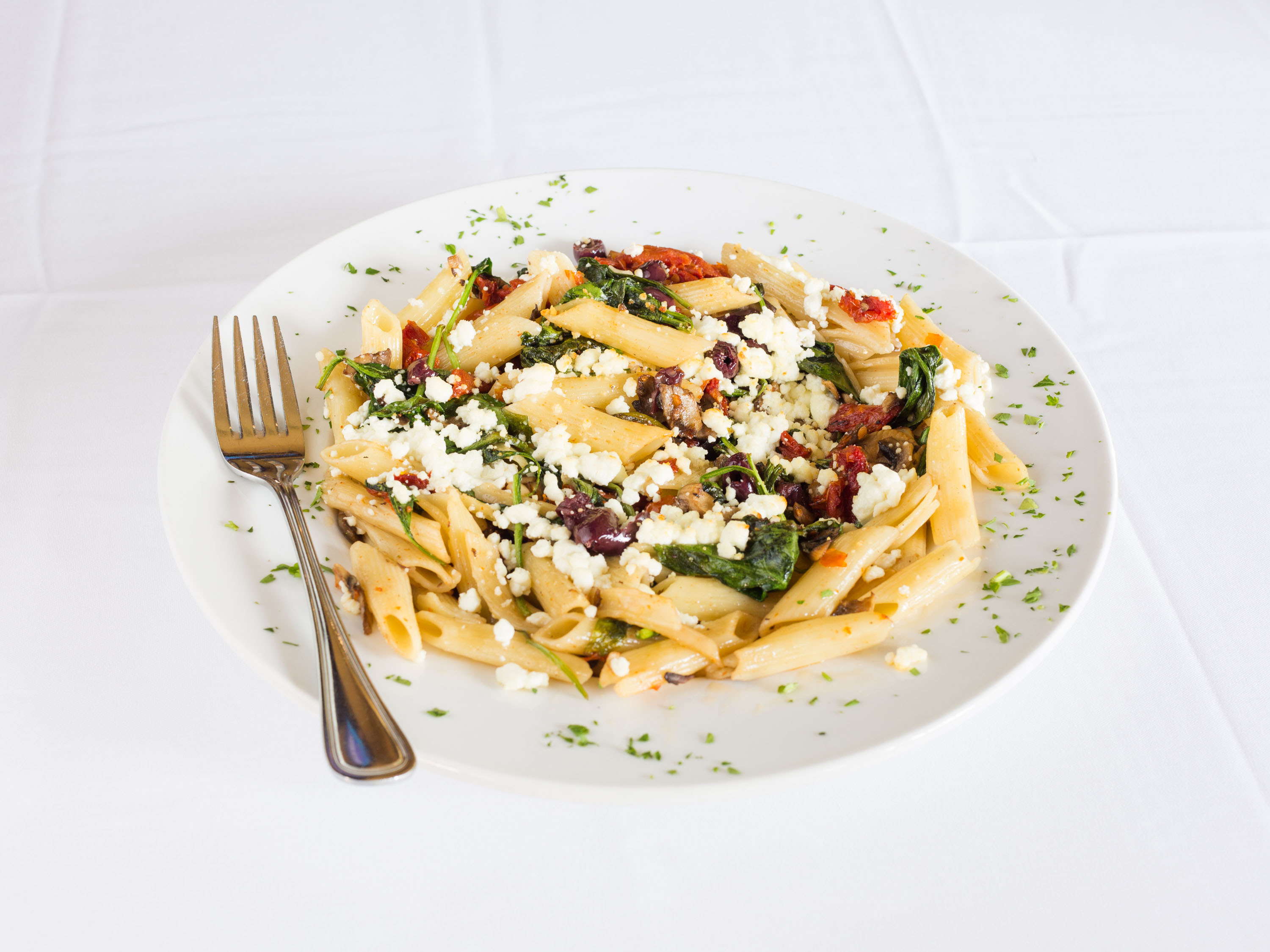Order Penne Goat food online from Trio A Brick Oven Cafe store, Greenville on bringmethat.com