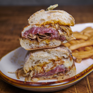 Order Steak Sandwich food online from Rotiss-A-Q store, Mount Kisco on bringmethat.com
