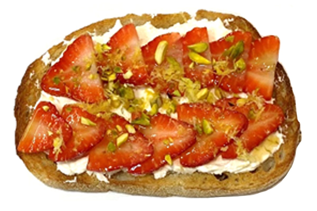 Order Strawberry & Cream Cheese Toast food online from Robeks store, Akron on bringmethat.com