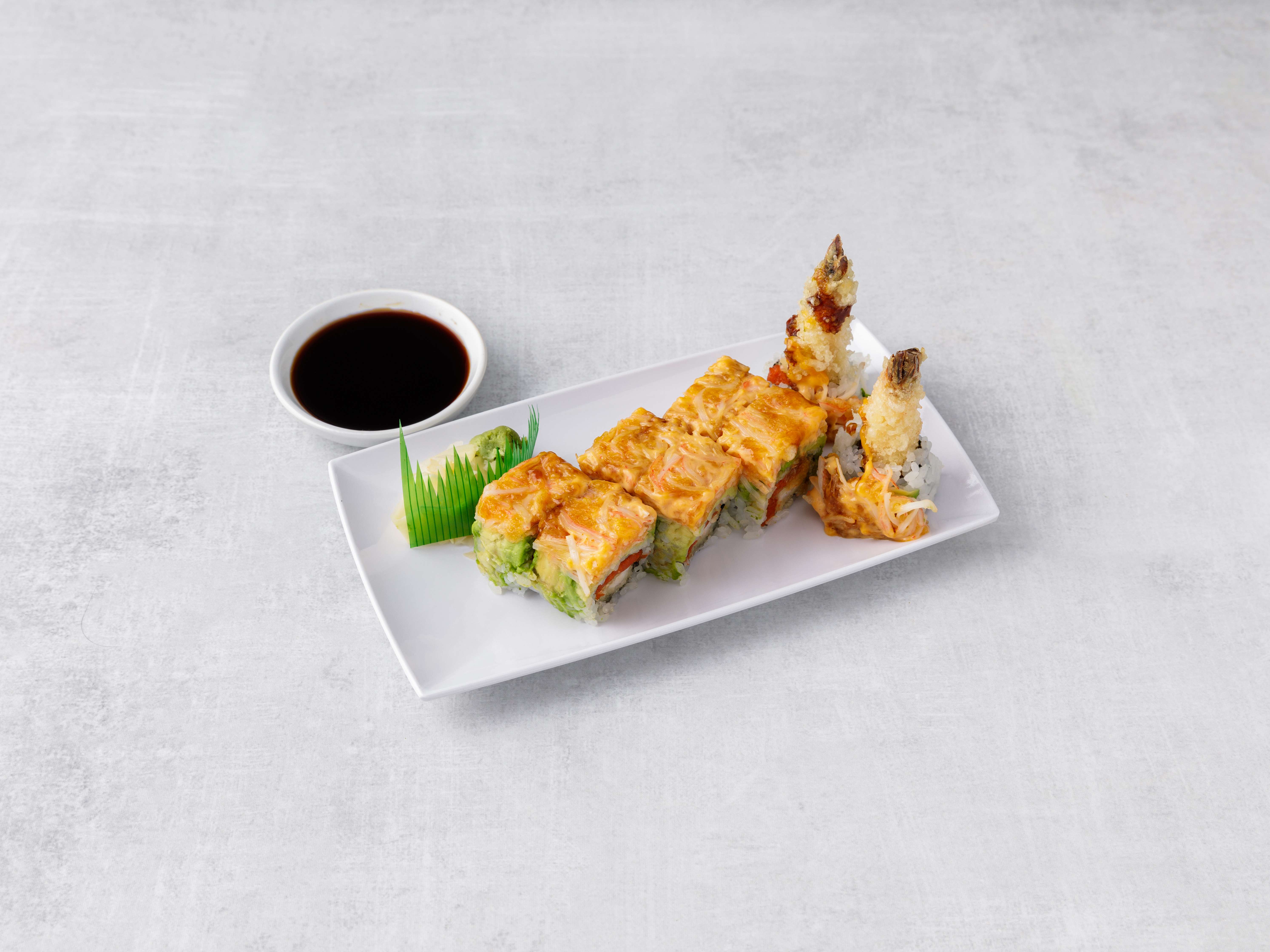 Order Dancing Dragon Roll food online from Volcano store, Bayonne on bringmethat.com