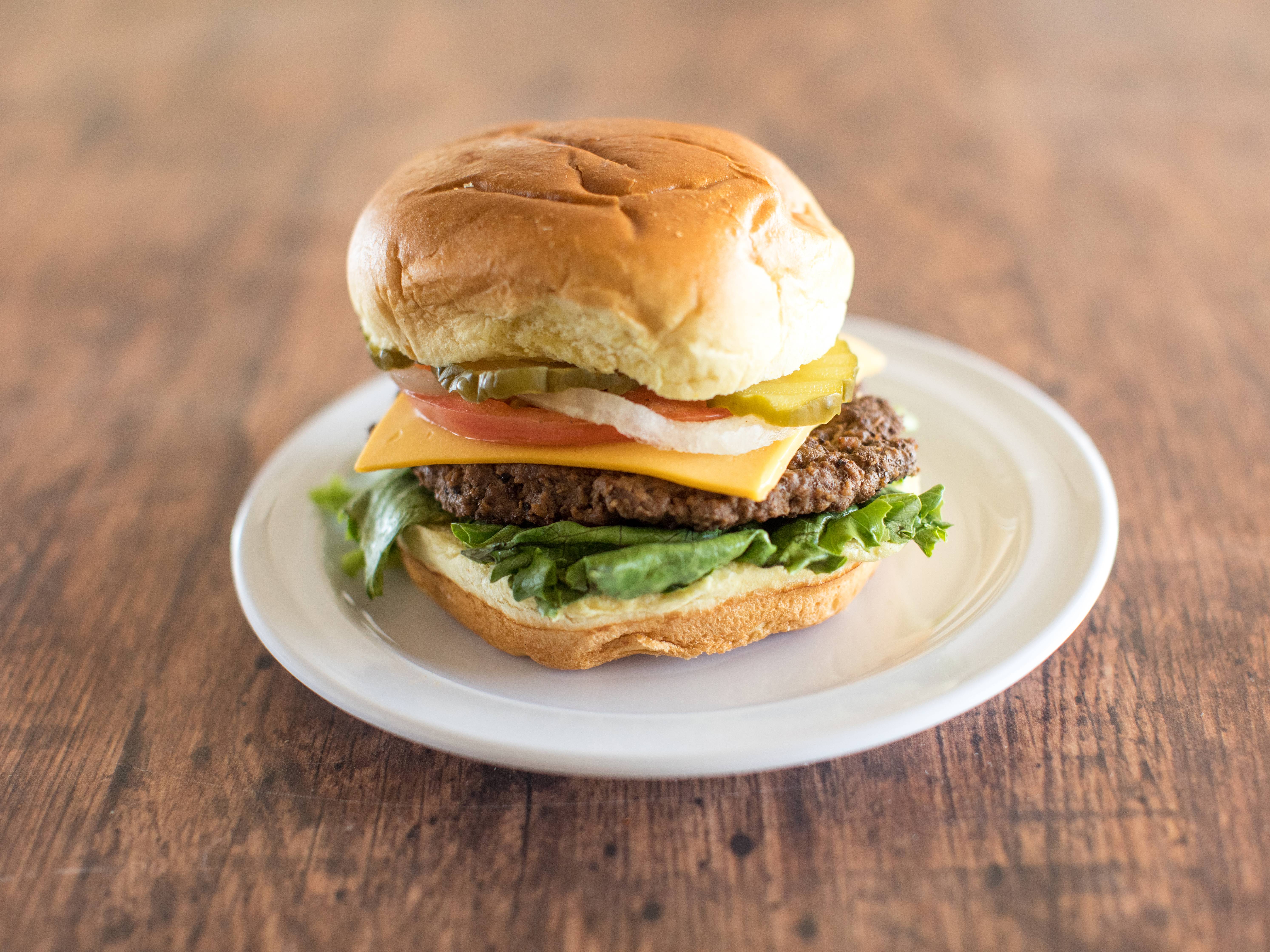 Order Cheeseburger food online from Carytown Burgers & Fries store, Richmond on bringmethat.com