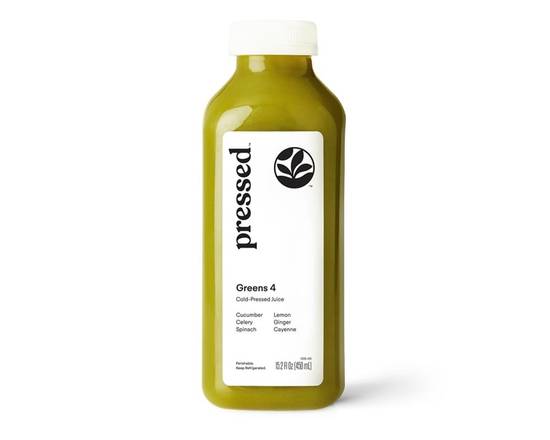 Order Greens 4 | Celery Lemon Cayenne Juice food online from Pressed store, Irvine on bringmethat.com
