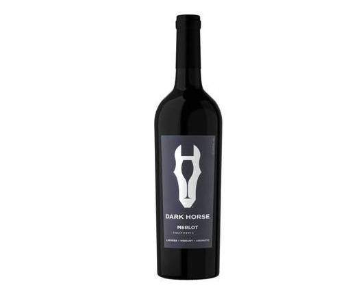 Order Dark Horse Merlot, 750mL red wine (14.5% ABV) food online from Cold Spring Liquor store, Liberty Hill on bringmethat.com