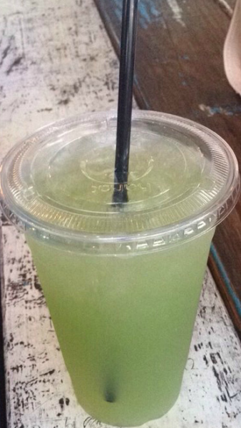 Order 20 oz. Cucumber Mint Lemonade food online from Rodini Park store, North Hollywood on bringmethat.com