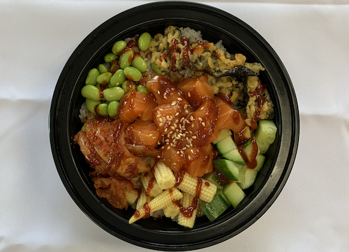 Order PB9 - Korean Salmon Poke Bowl food online from Sushi Time store, Boston on bringmethat.com