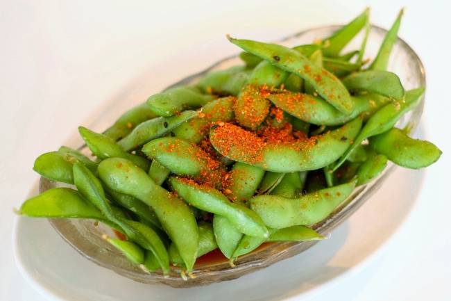 Order Spicy Edamame (G)(V) food online from Fuji at Kendall store, Cambridge on bringmethat.com