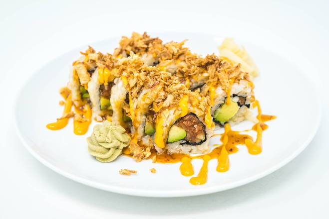 Order Spicy Tuna & Crispy Onion Roll  food online from Erewhon Market store, Calabasas on bringmethat.com