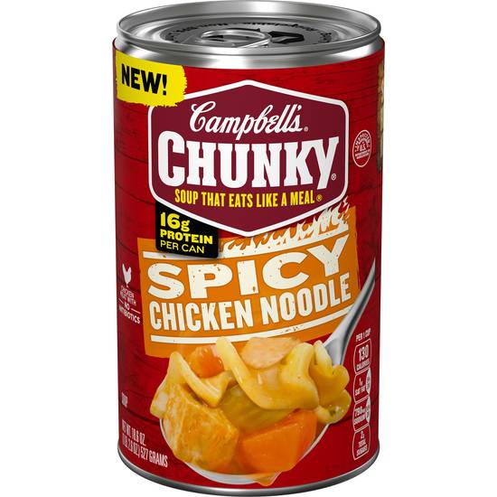 Order Campbell's Chunky Soup, Spicy Chicken Noodle Soup, 18.6 OZ food online from Cvs store, SARATOGA on bringmethat.com