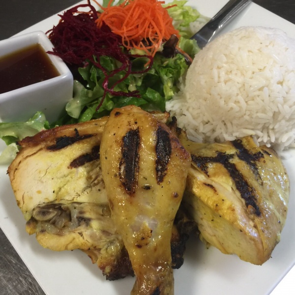 Order 7. BBQ Chicken Lunch Special food online from Anantra Thai Restaurant store, Woodland Hills on bringmethat.com