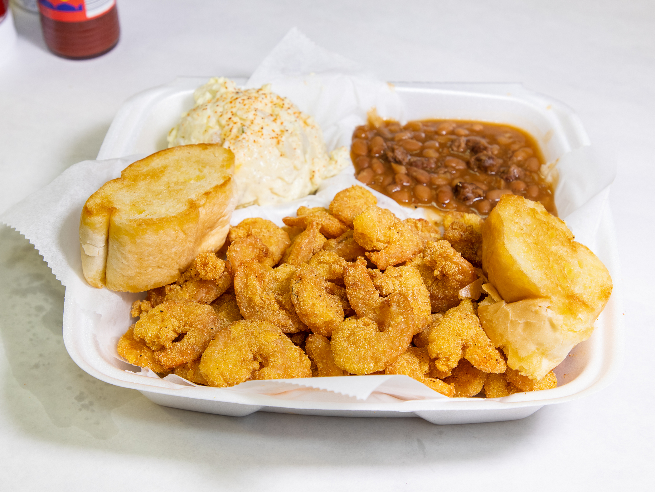 Order Shrimp Plate food online from Quave Brothers Poboys and Meat Market store, Diberville on bringmethat.com