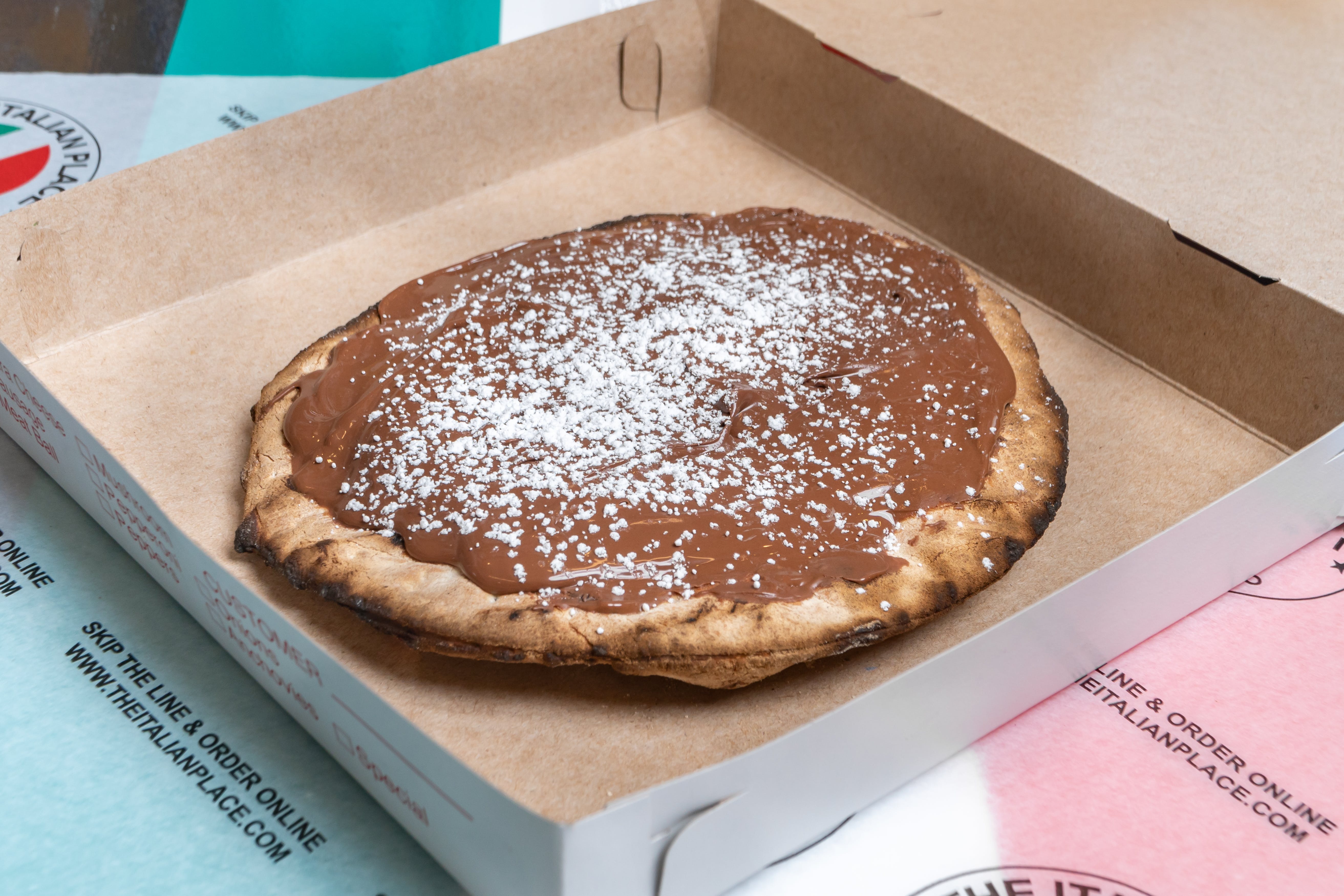 Order Nutella Pizza - Mini 8" food online from The Italian Place store, Fairfax on bringmethat.com