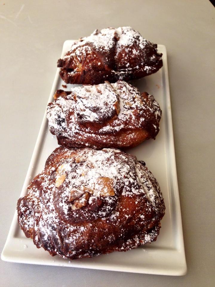 Order Pain Choc Aux Amandes food online from Dore Bakery store, Brentwood on bringmethat.com