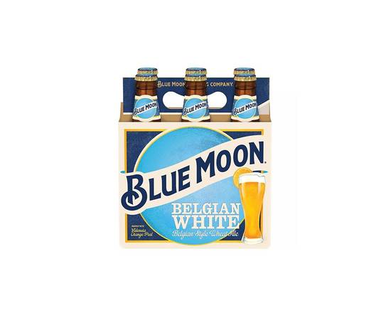 Order Blue Moon Belgian White 6 Pack food online from Chevron Extramile store, Palmdale on bringmethat.com