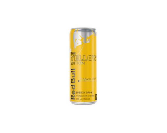 Order Red Bull Yellow Edition, Tropical 12 oz food online from Raley'S store, South Lake Tahoe on bringmethat.com